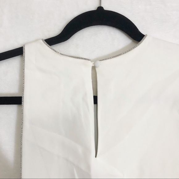 Halston Heritage Asymmetrical Mini Dress | Size 8 - Picture 6 of 12